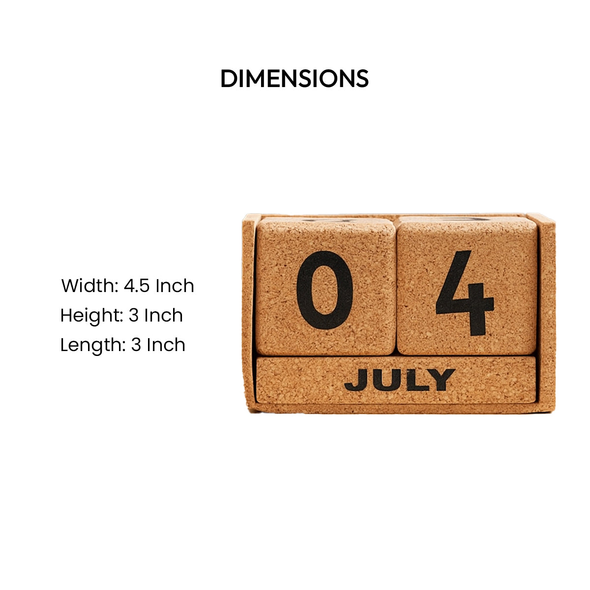 Cork Essentials large desk calendar dimensions