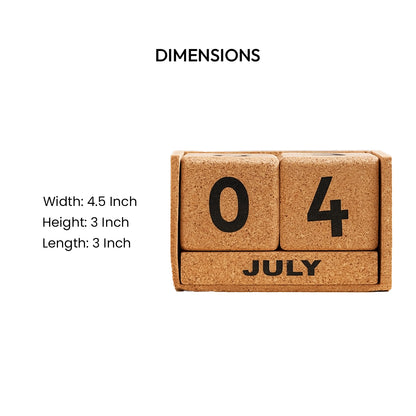 Cork Essentials large desk calendar dimensions