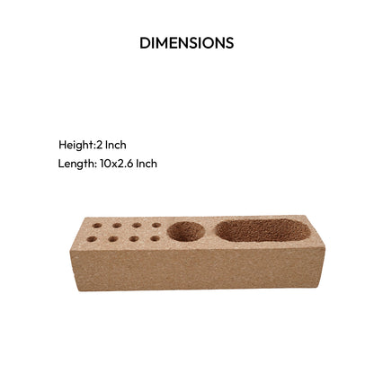 Cork Essentials desk organizer with pen holder dimensions