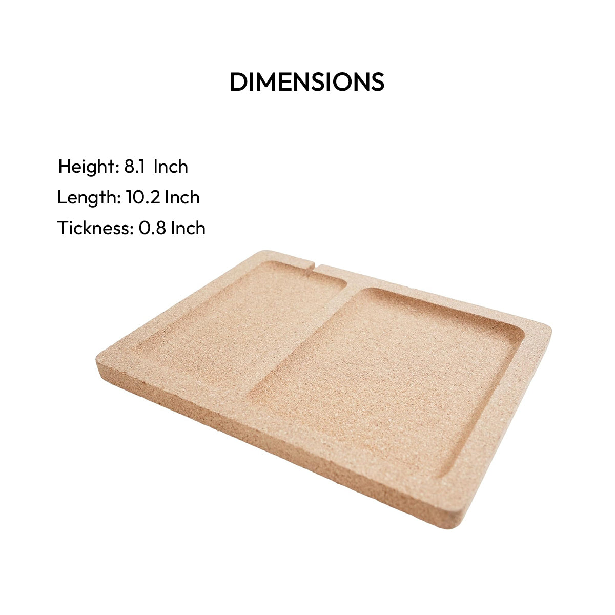 Cork Essentials flat desk organizer dimensions