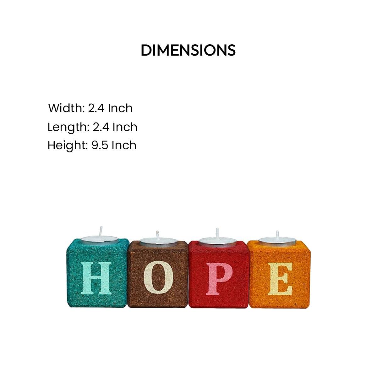 Cork Essentials hope tealight candle holder dimensions