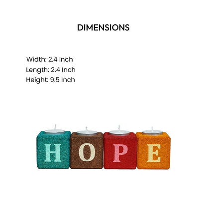 Cork Essentials hope tealight candle holder dimensions
