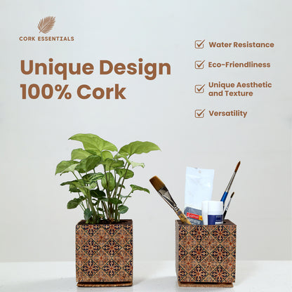 Cork Essentials eco-friendly cork diamond planter