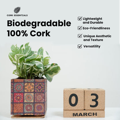 Cork Essentials sustainable large desk calendar