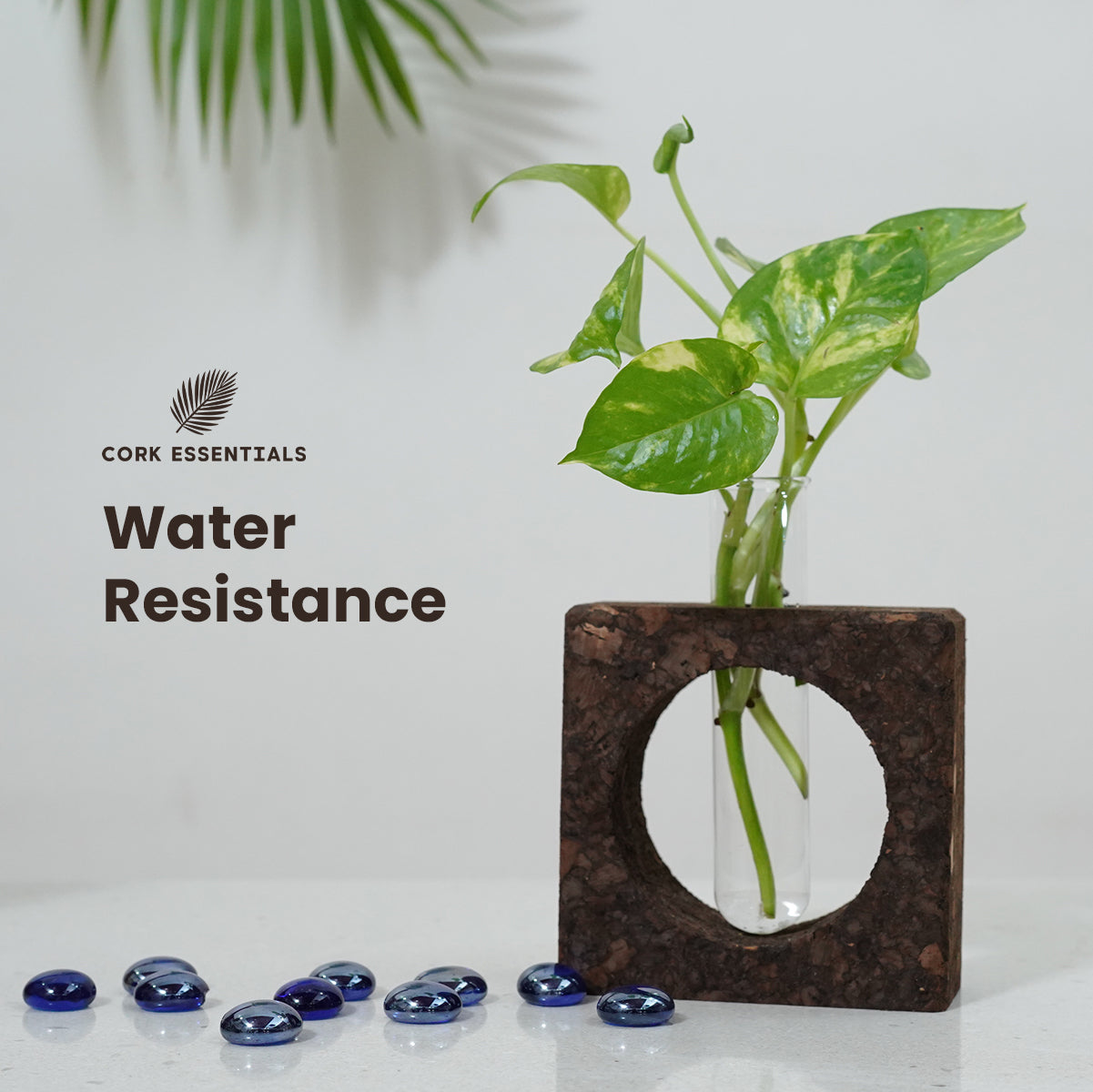 Cork Essentials water resistant cork bark planter