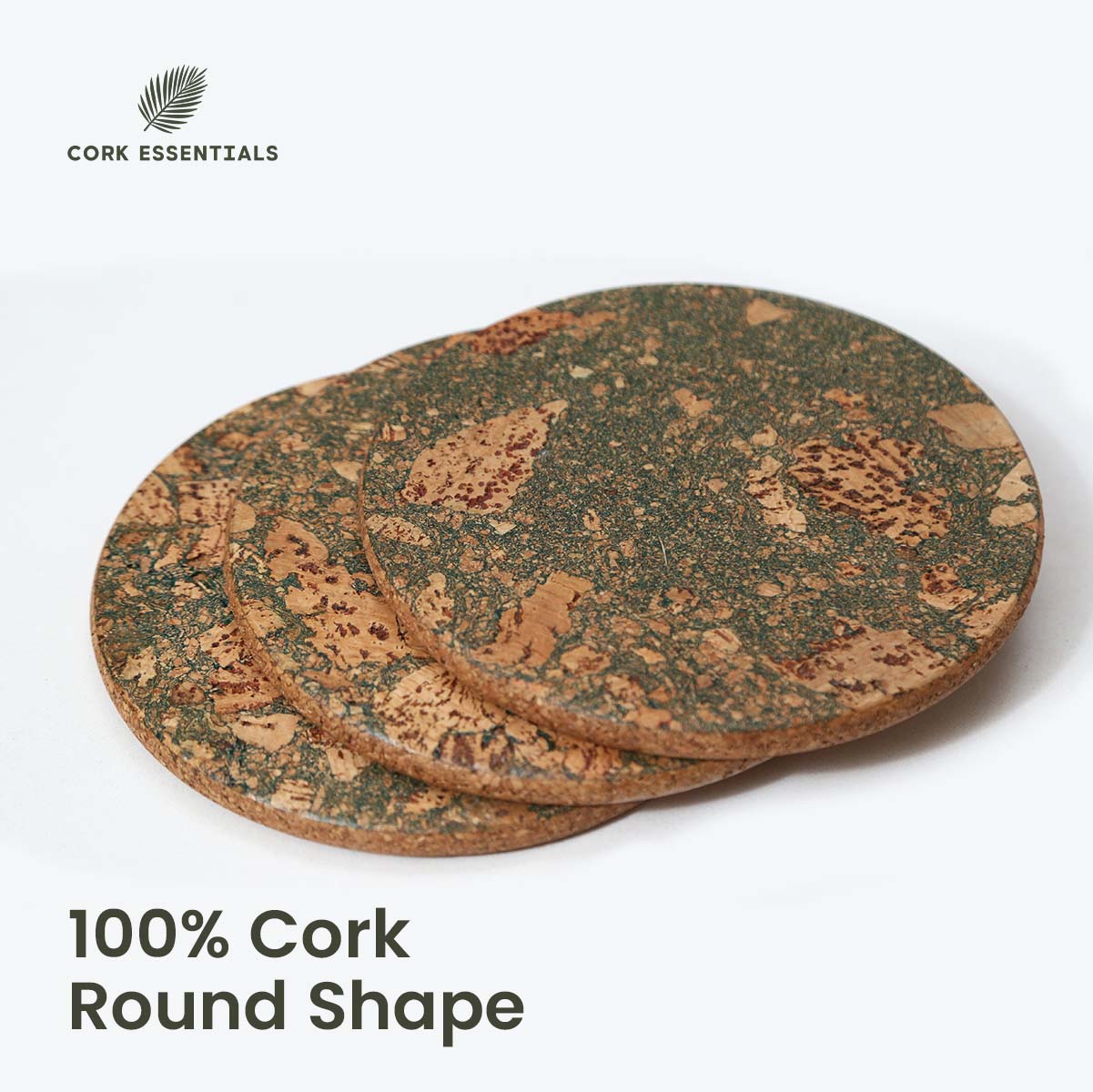 100% cork round trivets by Cork Essentials