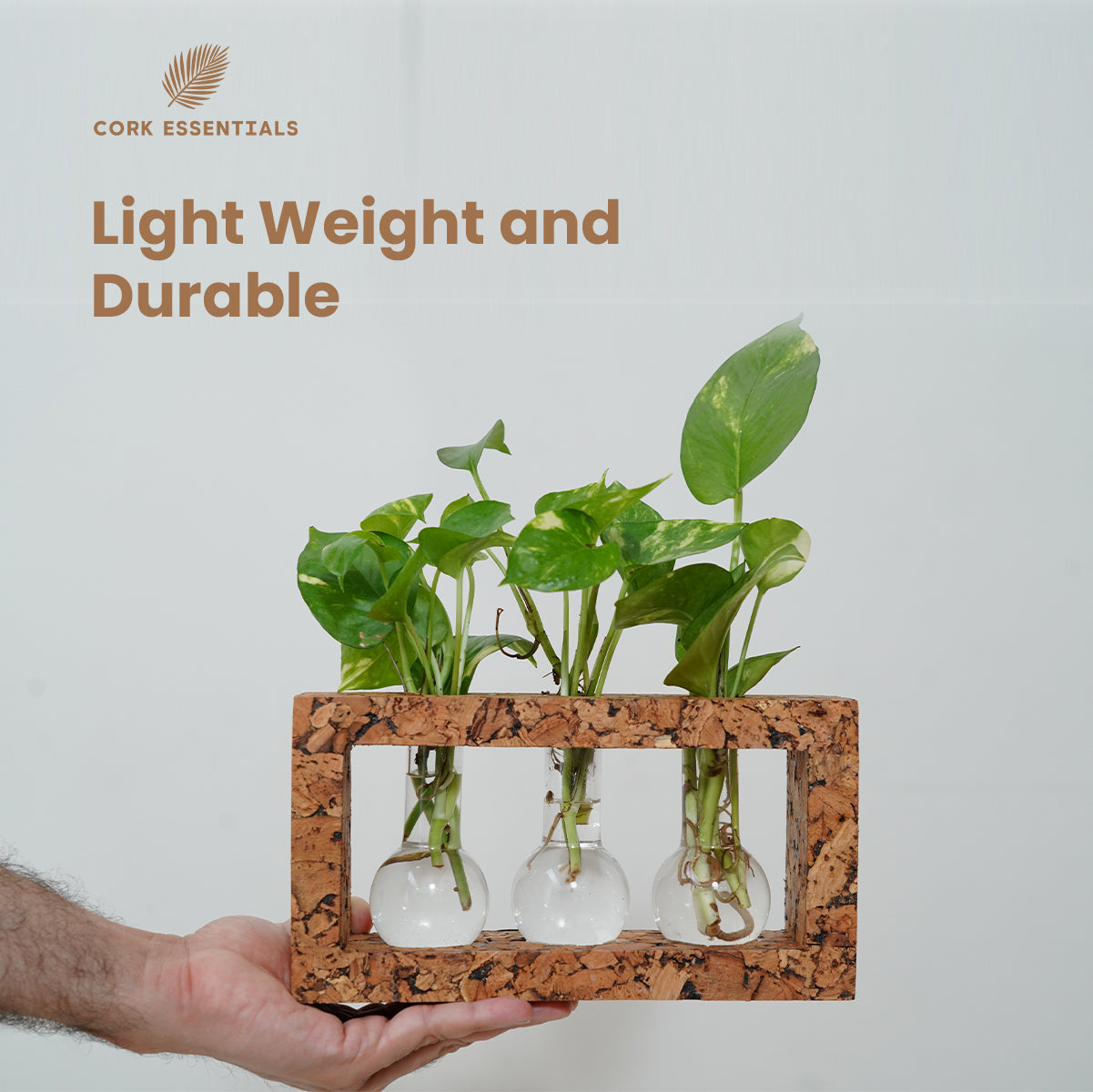 Cork Essentials lightweight durable cork planter