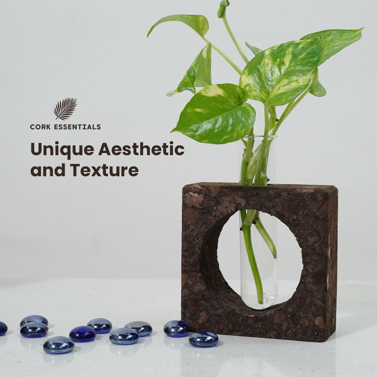 Cork Essentials unique texture cork bark planter