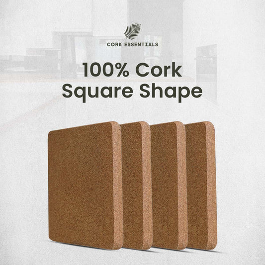 100% cork square trivets by Cork Essentials