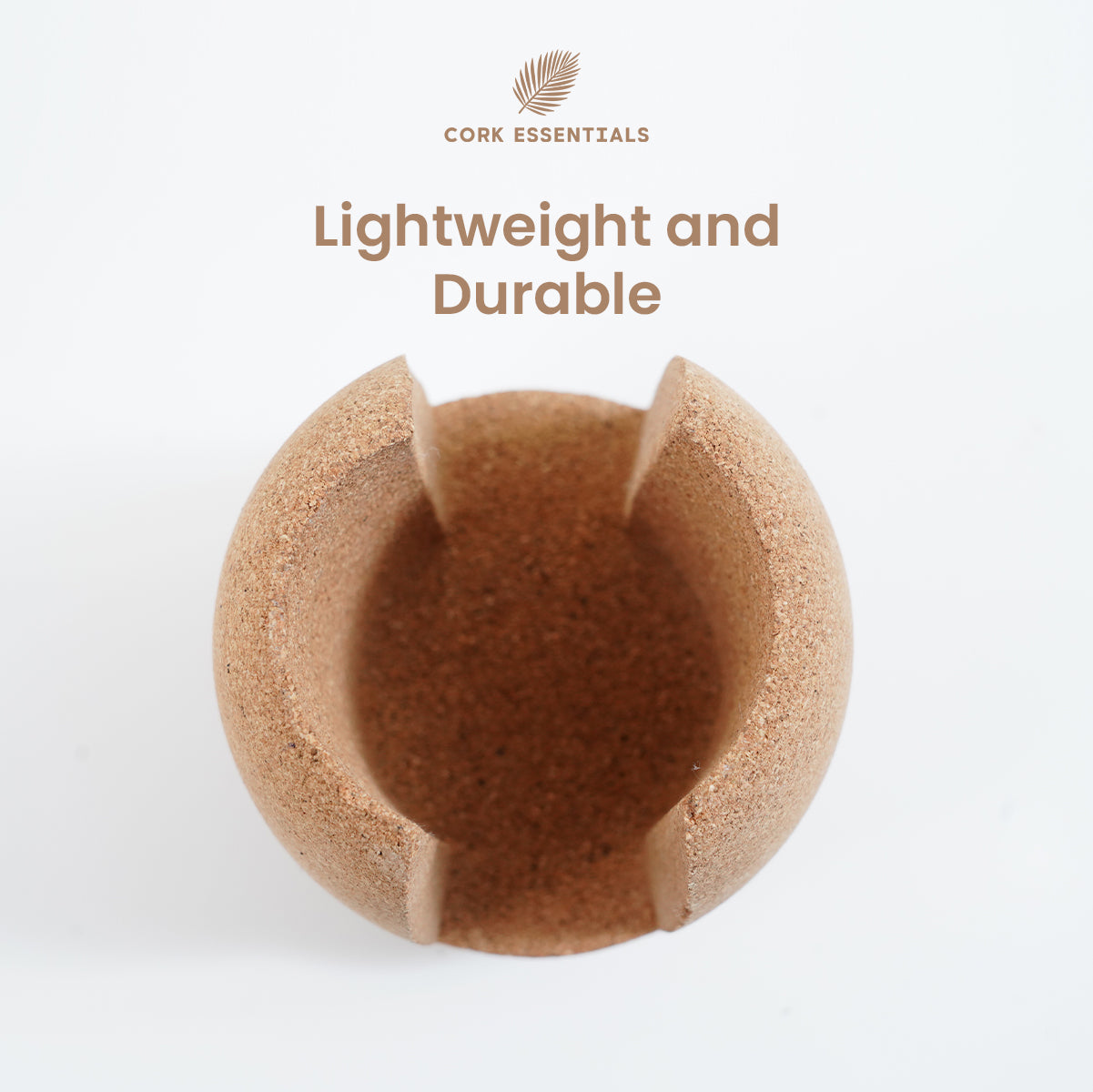 Cork Essentials lightweight durable oval cork planter