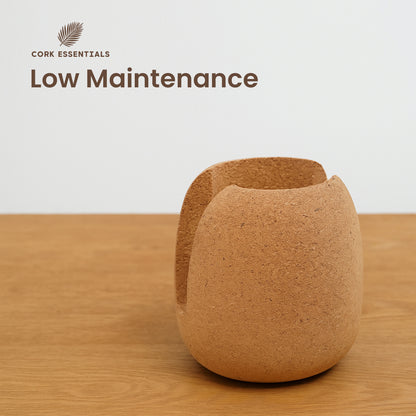 Cork Essentials low maintenance oval cork planter
