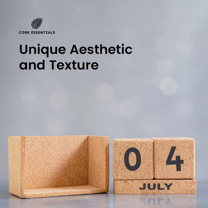 Cork Essentials unique texture large desk calendar