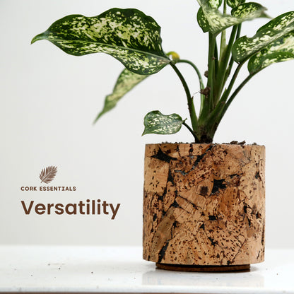 Cork Essentials versatile round cork planter