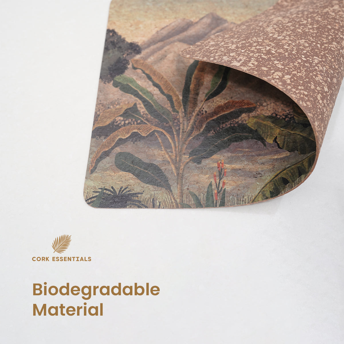 Biodegradable cork laptop desk mat by Cork Essentials