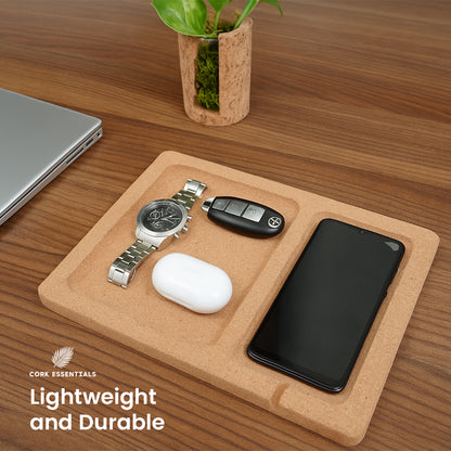 Cork Essentials lightweight durable flat desk organizer