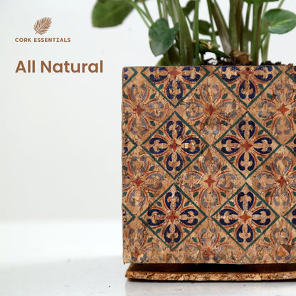 Cork Essentials natural cork diamond planter
