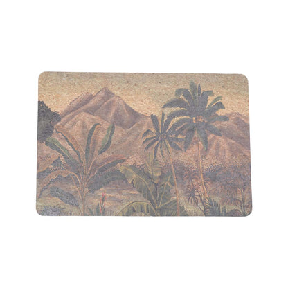 Nature print cork laptop desk mat by Cork Essentials