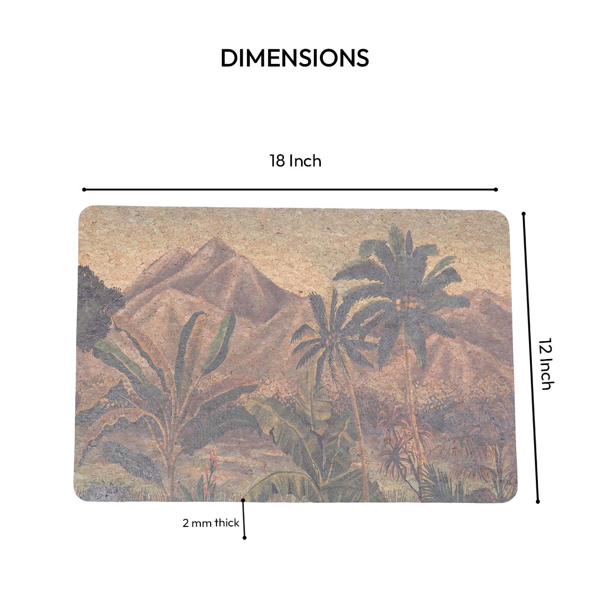 18x12 inch cork laptop desk mat by Cork Essentials