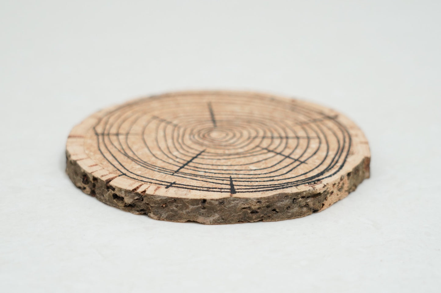 Cork Essentials angled tree ring cork piece