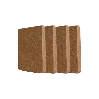Four square cork coasters by Cork Essentials