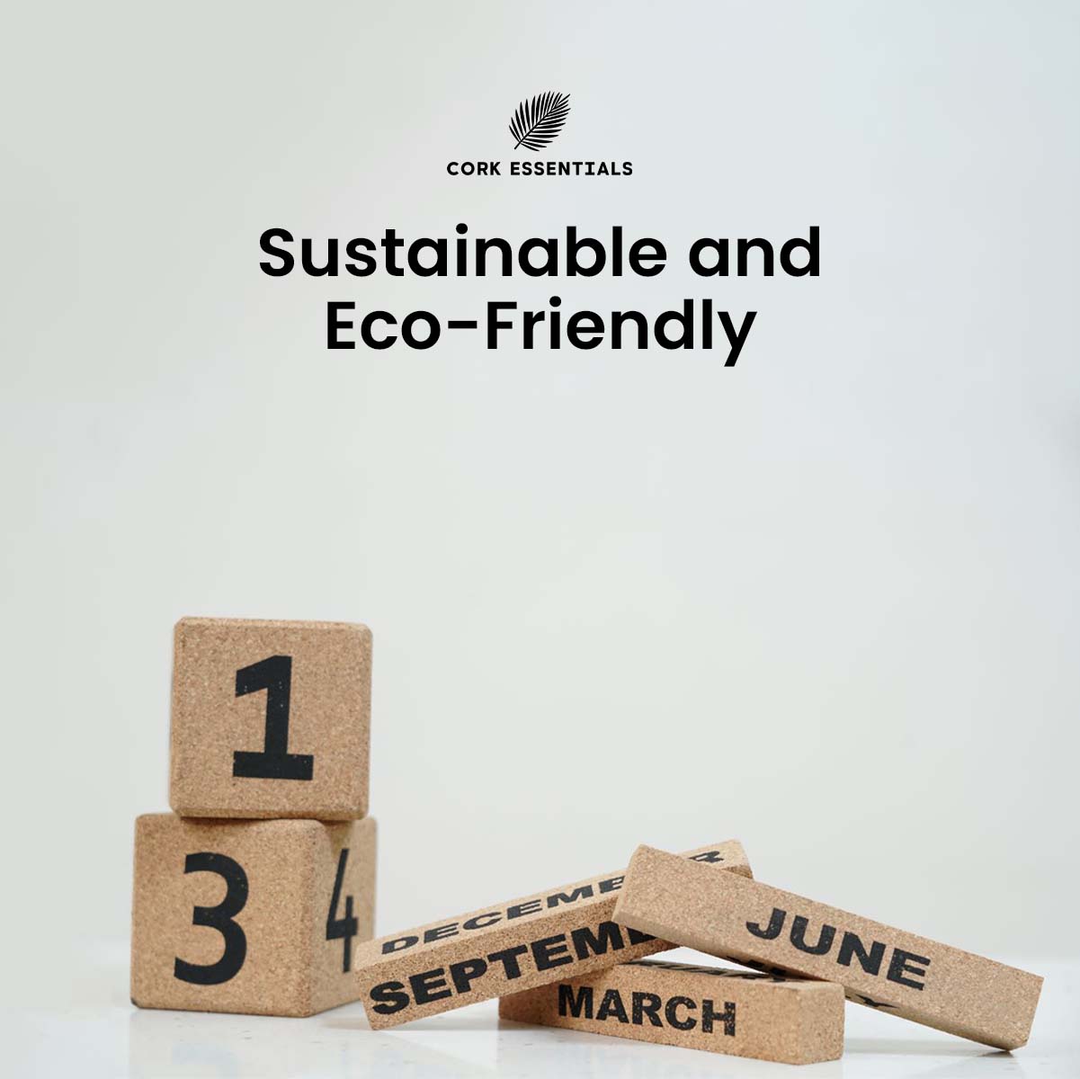 Cork Essentials eco-friendly large desk calendar